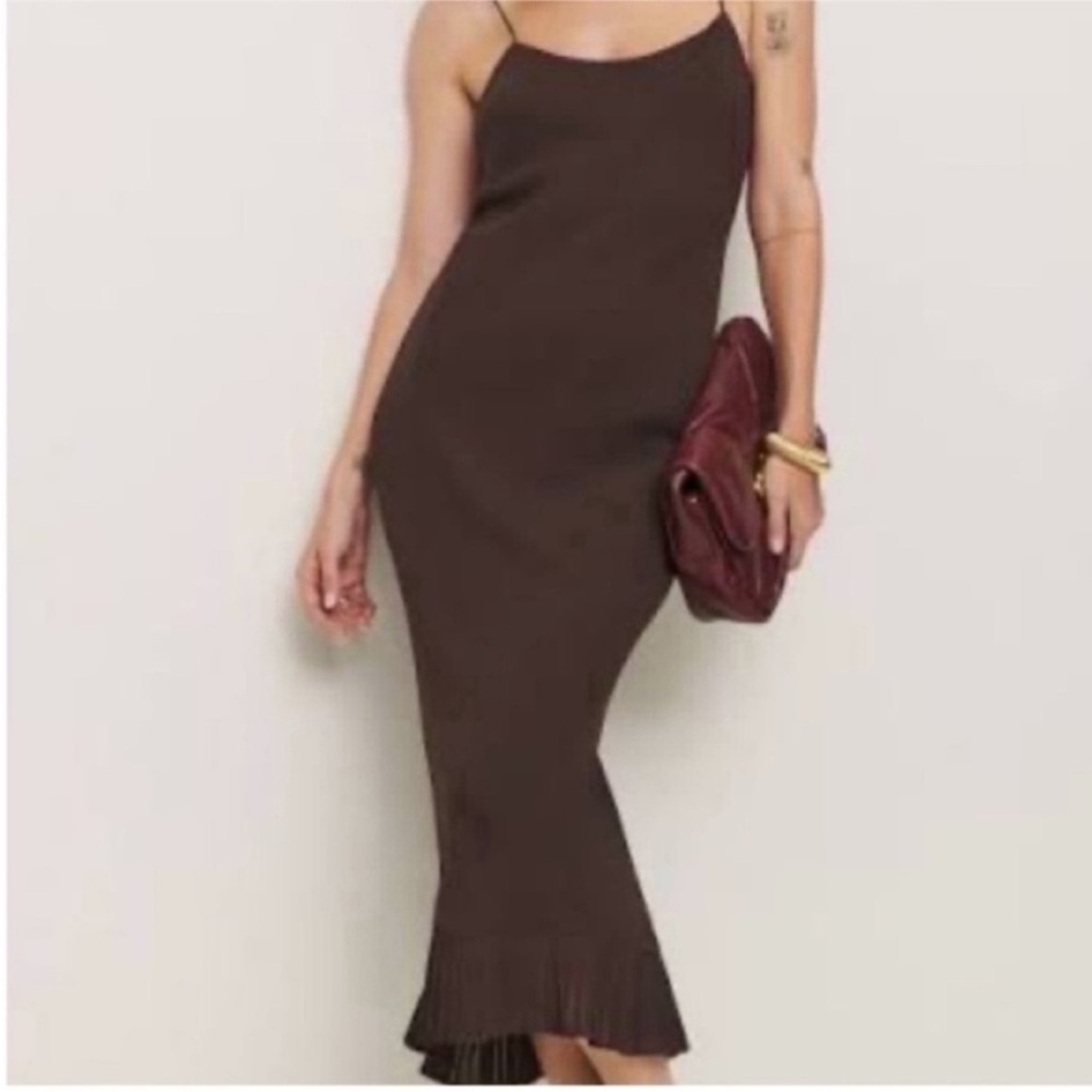 NWT • Reformation Suki Dress in Mole - Picture 2 of 7